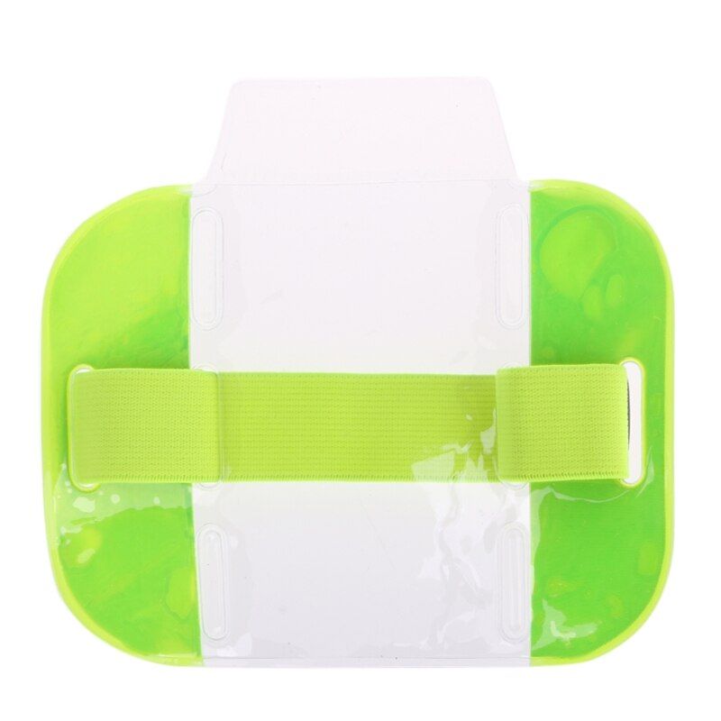 Porte-badge brassard ajustable avec poche transparente - Dimensions H 110 x l 60 mm_0