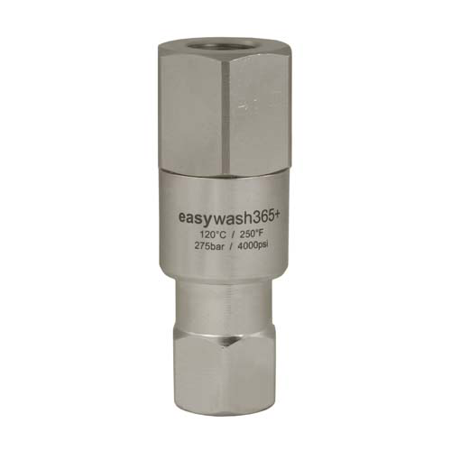 Raccord tournant easywash365+ - corps inox/laiton cadmié - 1/4 Femelle - 275 bars - 120°C - 69 mm_0