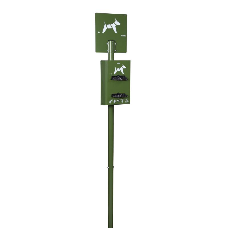 ROSSIGNOL BORNE SUR POTEAU HYGECA - 2 ROULEAUX  - VERT OLIVE