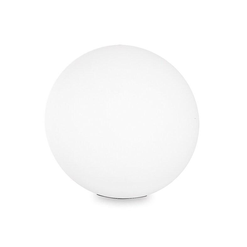 ROSSINI ILLUMINAZIONE Lampadaire de jardin sphérique en polycarbonate blanc avec raccord E27 IP65 Ø 30 - 26,5 cm - Éclairage extérieur pour allée_0