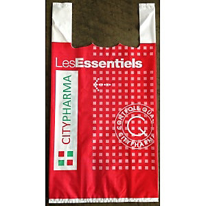 SAC À BRETELLES EN POLÉTHYLÈNE BLANC 50 MICRONS GRAND MODÈLE
