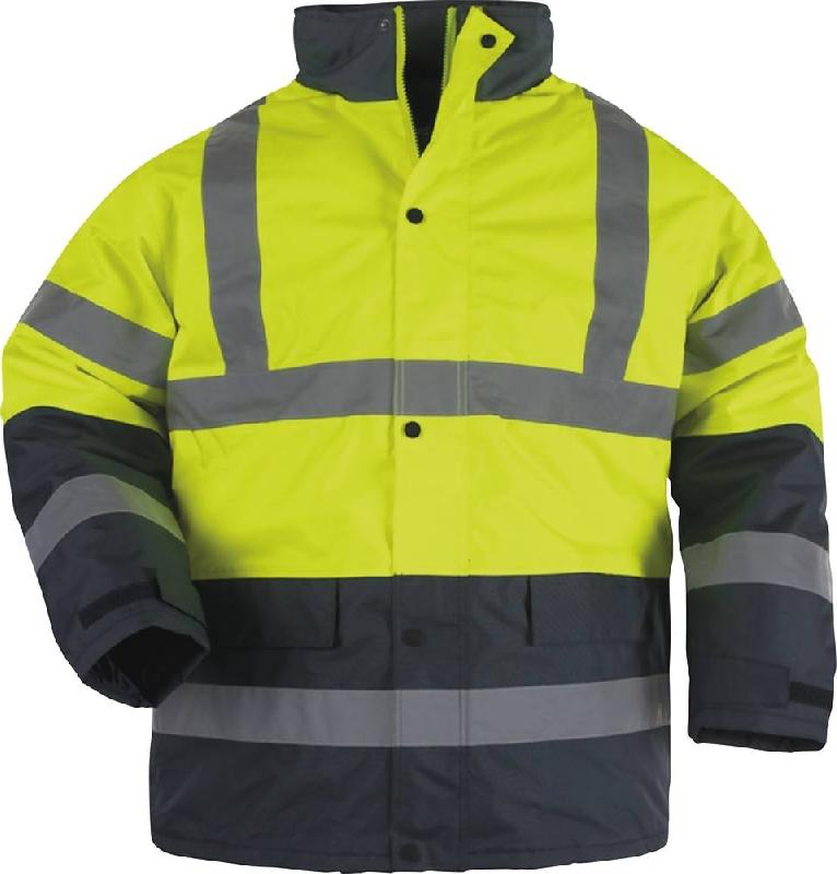 SODISE - PARKA POLYESTER RÉTRORÉFLÉCHISSANT 3M® 140G/M² JAUNE/BLEU DOUBLÉ L - 65476_0