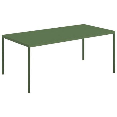 TABLE CANADA 180 X 80 CM ACIER - VERT - JAYSO