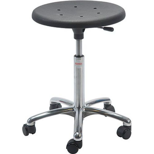 TABOURET D'ATELIER SIGMA ALU50-MEDIUM-ROULETTESEASY ROLLING - GLOBAL PROFESSIONAL SEATING