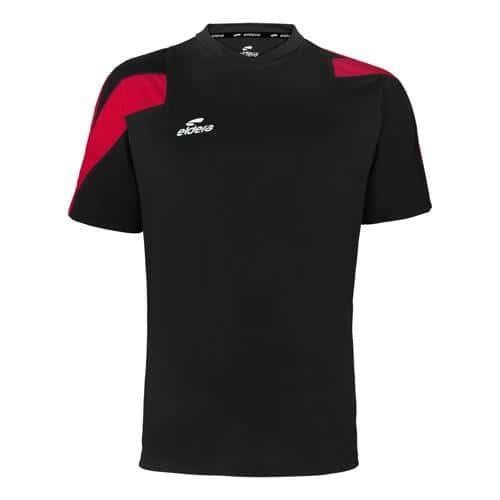 TEE-SHIRT ACTION - ELDERA - NOIR/ROUGE