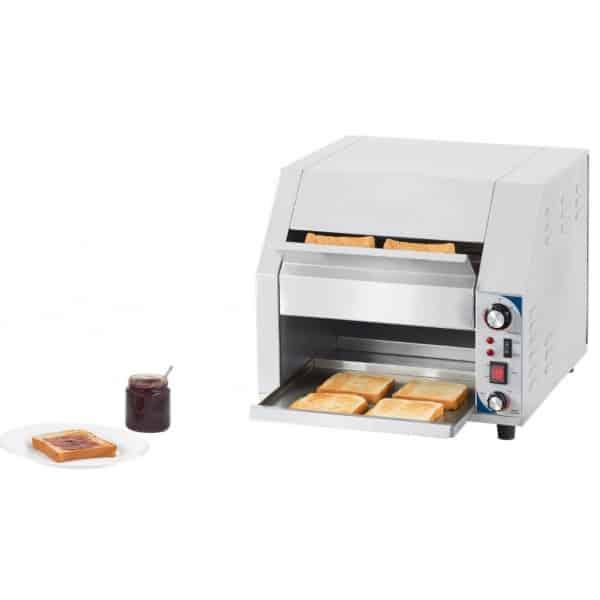 Toasteur convoyeur large en acier inoxydable 2800 W_0