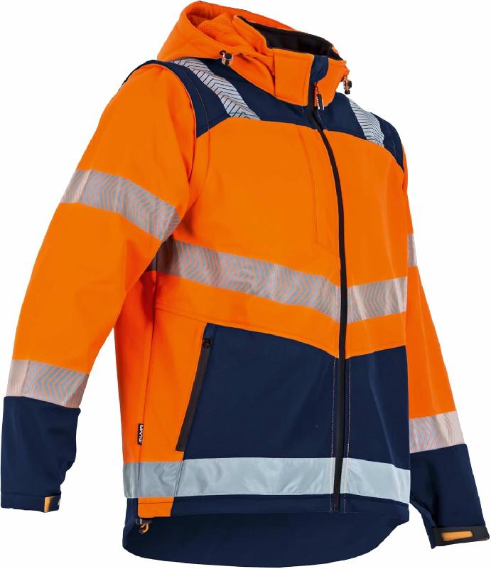 Veste sotfshell haute visibilité manche amovible orange taille 3 – LMA LEBEURRE - 2266-3 - 867041_0
