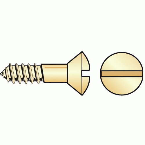 VIS À BOIS - TÊTE FRAISÉE BOMBÉE - FILETAGE PARTIEL - 3X25 MM - 100 PIÈCES GFD