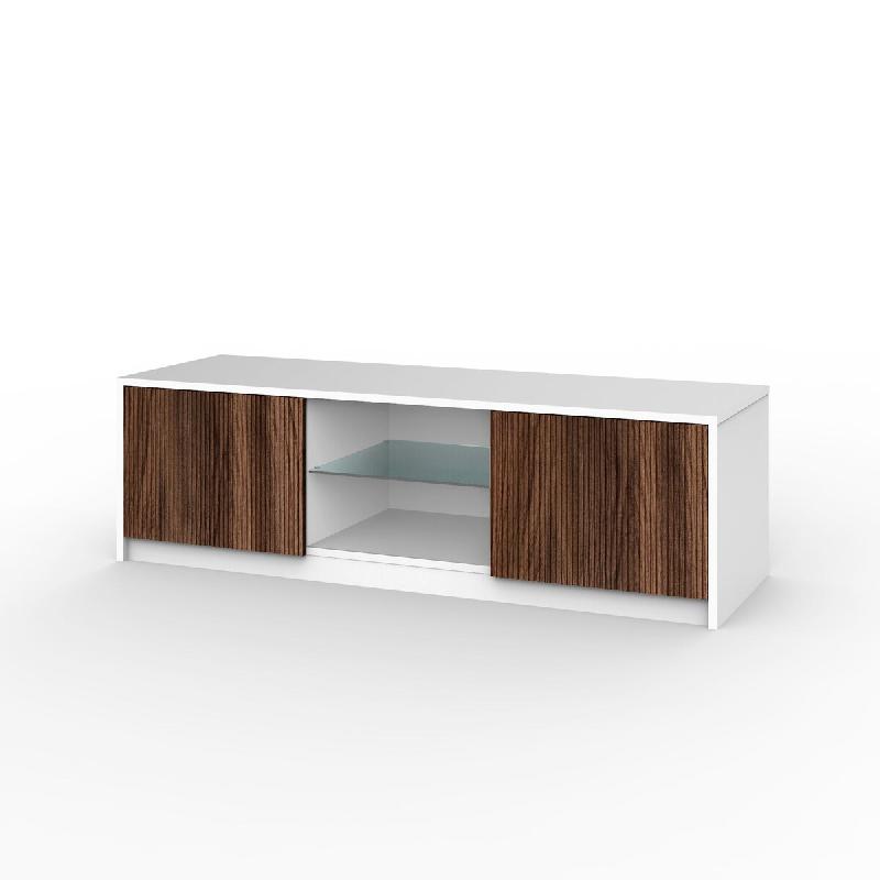 AQA Design Meuble TV BUDAPEST en mélamine en chêne Río L.150 P.50 H.45 MP03178 - multicolore Bois manufacturé MP03178_0
