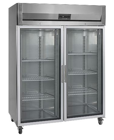 Armoire réfrigérée positive vitrée 2 portes - GN2/1 - 1325 L - Tout Inox 304 | Tefcold - RK1420G_0