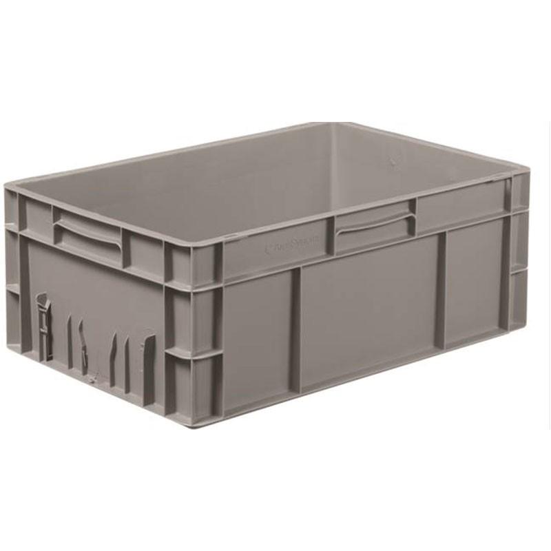 Bac gerbable norme Europe 44L Schoeller Allibert - 8711005 - Parois et fond pleins - Dimensions 596x396x235mm_0