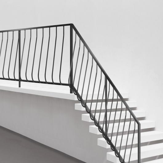 Balcon et rampe galbé - Main courante haute et lisse basse - Finitions variées_0