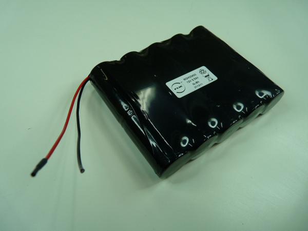 Batterie industrielle Nimh 10x SC NX 10S1P ST5 - 12V 3500mAh avec fils_0