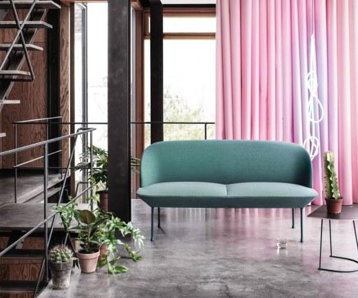 Canapé 2 Places OSLO Turquoise - Design Anderssen & Voll - Référence 8921 CA M_0
