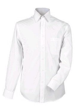 CHEMISE HOMME MANCHES LONGUES BLANCHE T.45/46
