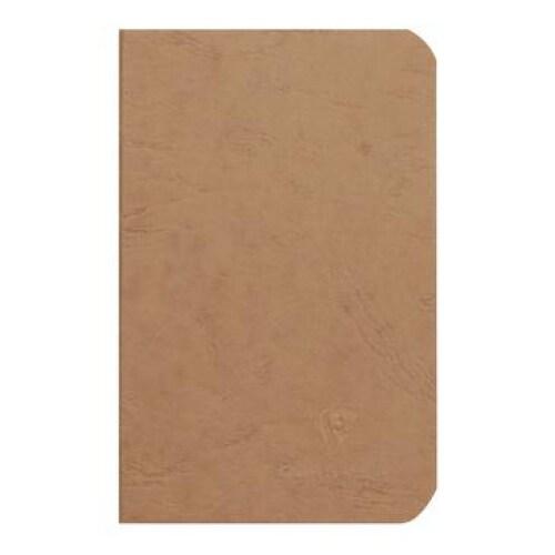 Clairefontaine Lot de 5 Carnet Age Bag 9x14, 96p./48 feuilles 90 g/m² piquées, couv. Coloris tabac, uni - 3329680734102_0