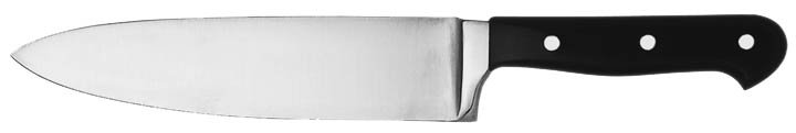 COUTEAU DE CHEF EN QUALITÉ PROFESSIONNELLE, LONGUEUR DE LA LAME 30CM.