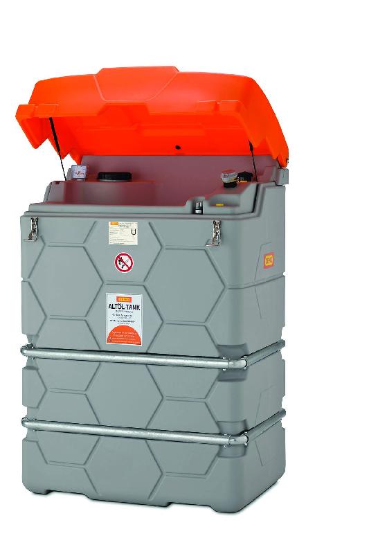 Cuve Cube pour huile - Volume de 1000 l à 2500 l - Double paroi PE - Détecteur de fuite_0