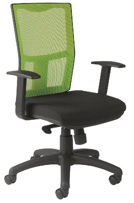 FAUTEUIL DE BUREAU RITZ ACCOUDOIRS FIXES DOSSIER RÉSILLE COLORIS ANIS - MANUTAN COLLECTIVITÉS