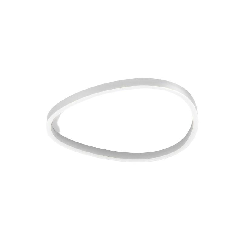 Gea Luce Plafonnier Led Ecaris P/M 60W Double Émission Variateur Cct 3000K/4000K En Aluminium Blanc Satiné - Gealuce - blanc ECARIS P/M - BIANCO_0