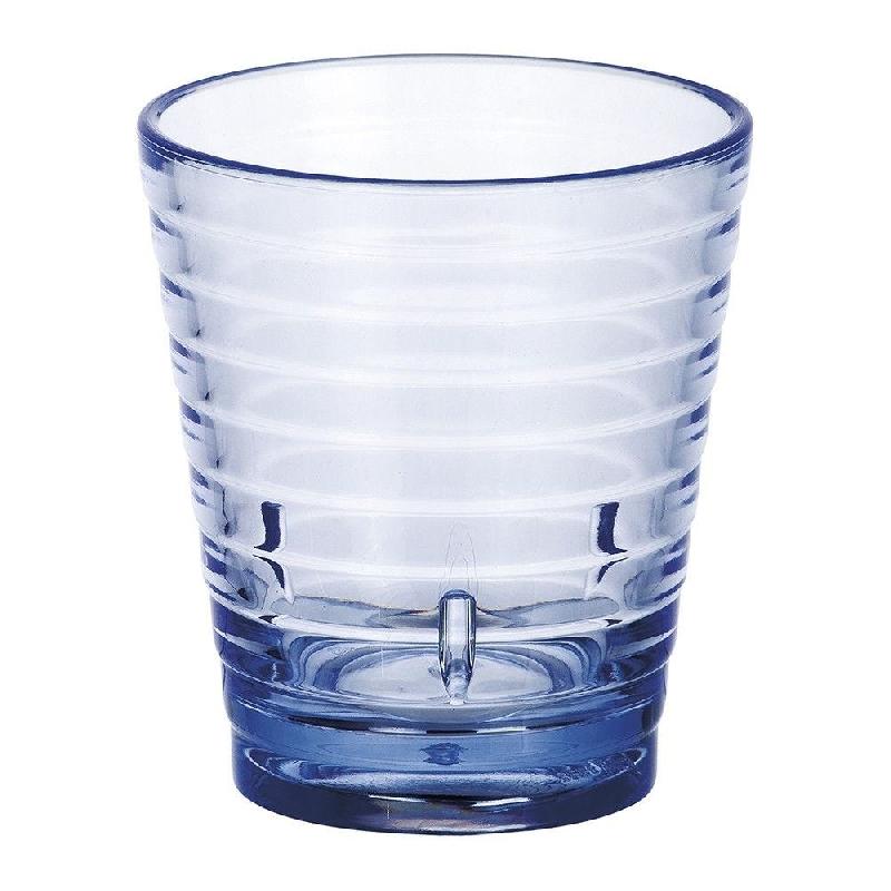 Gobelet à eau réutilisable relief polycarbonate 27,5cl Ø8,5x9,5cm - par 12_0