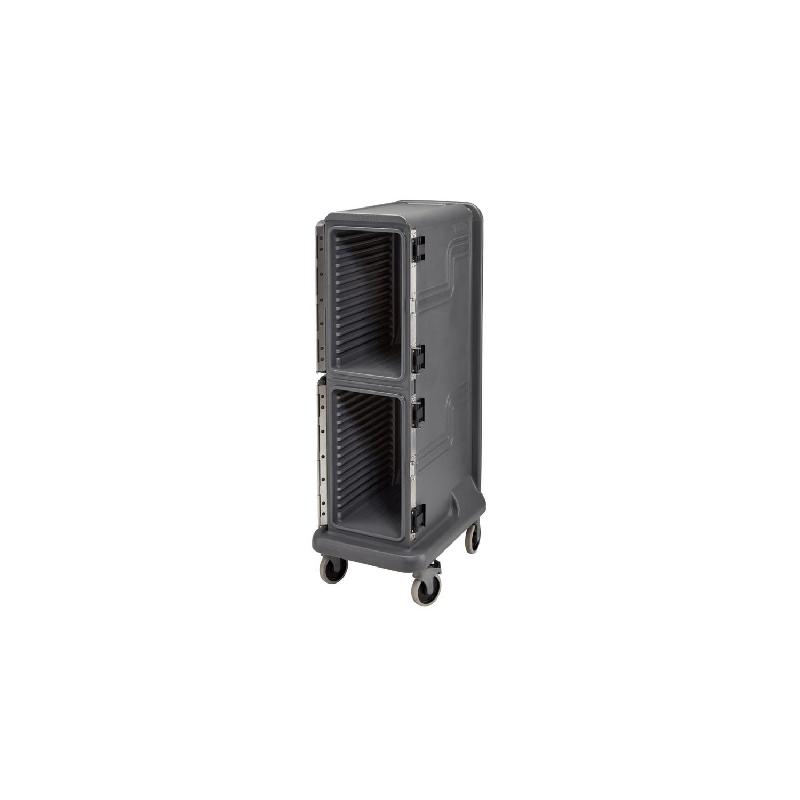 Grand chariot 2 portes, froid + chaud, en polypropylène gris anthracite, PRO CART ULTRA_0