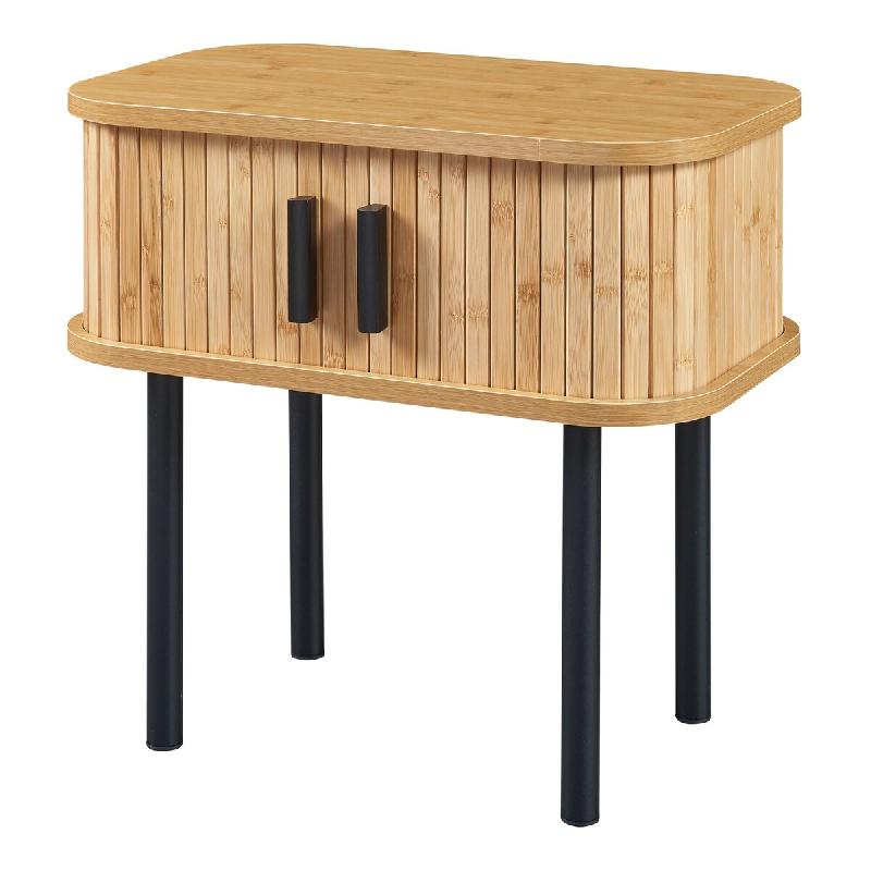 Helloshop26 - Table d'appoint 48 x 30 x 45 cm naturel noir 03_0010968 03_0010968 - noir Bambou 3000225507626_0