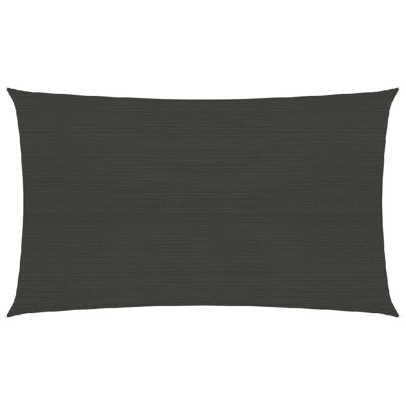 Helloshop26 - Voile toile d'ombrage parasol 160 g/m² PEHD 5 x 7 m anthracite 02_0008943 - 3000479547768_0