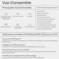 HP EliteBook 650 15.6 inch G10 Notebook PC Intel® Core i5 i5-1335U Ordinateur portable 39,6 cm (15.6