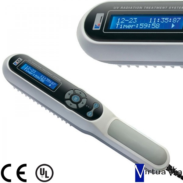 Lampe a main tube uvb 311nm psoriasis vitiligo eczema avec minuteur + ecran lcd_0