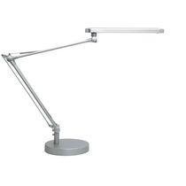 LAMPE DE BUREAU LED À DOUBLE BRAS ARTICULÉ - GRIS
