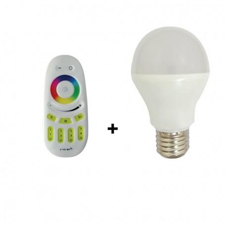 Led 9 watt bulb e27 rgb + telecommande 20m rf_0