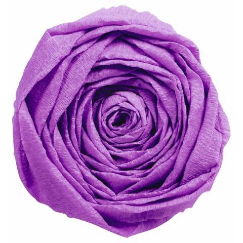 LOT DE 2 - PAPIER CRÉPON, PAQUET DE 10 FEUILLES PLIÉES 60% AU FORMAT 2,50X0,50M - MAUVE