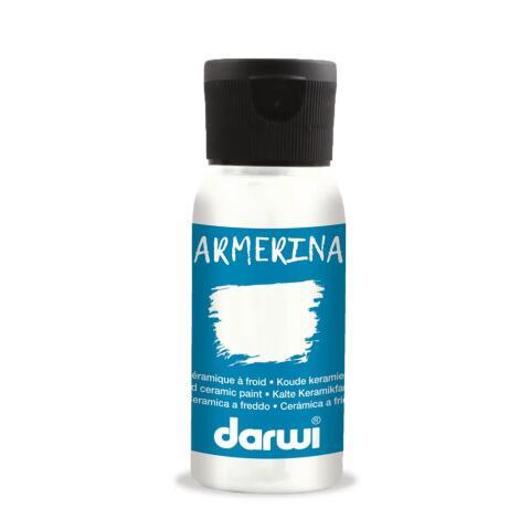 LOT DE 4 - DARWI FLACON DE 50 ML DE MEDIUM POUR PEINTURE SUR CÉRAMIQUE À FROID - TRANSPARENT
