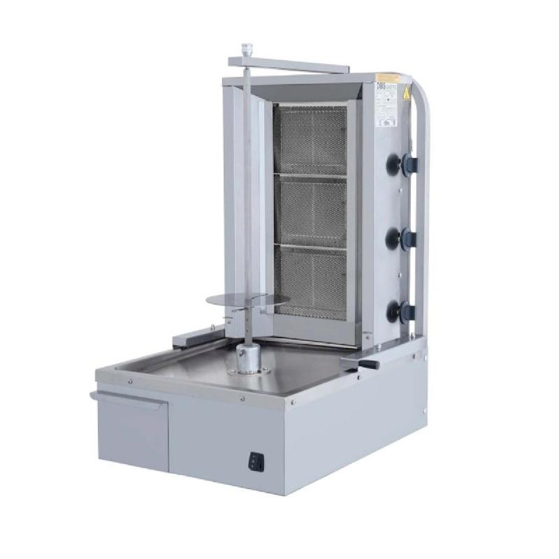 Machine à kebab 3 feux à gaz - gris inox FGE-127_0