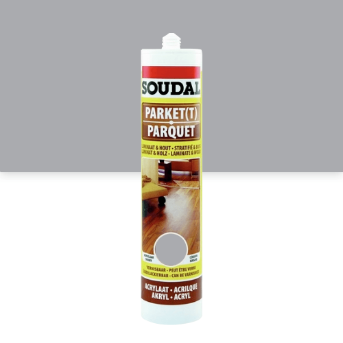 MASTIC POUR JOINTS DE PARQUET - REBOUCHAGE - GRIS CLAIR - 290 ML SOUDAL