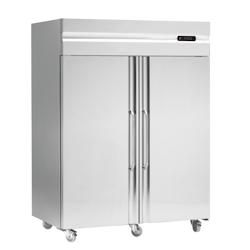 METRO Professional Armoire réfrigérée négative GN 2/1, 2 portes, ventilé, R290, 1086 litres, inox - inox 11202302-AMO_0