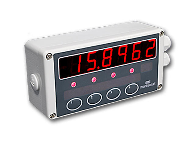 Module d'affichage numérique à distance - Serialdis - Afficheur LED 6 chiffres 7 segments 20mm - Étanche IP65 NEMA 4 - RS232/RS485_0