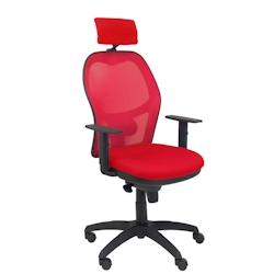 Piqueras y Crespo Silla Jorquera malla roja asiento bali rojo cabecero regulable - rouge multi-matériau 15SM350B350B10CRNCR_0