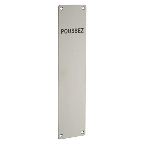 PLAQUE DE PORTE BATTANTE - EN INOX 304 - 