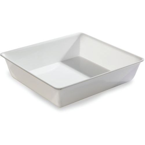 PLAT EN PLEXIGLAS GASTRONORME 2/3 - 354X325X80 MM - BLANC