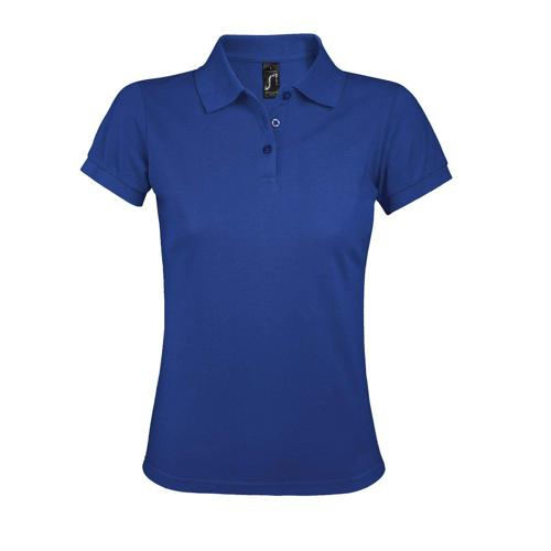 POLO PERSONNALISABLE FEMME PRIME EN POLYESTER ROYAL