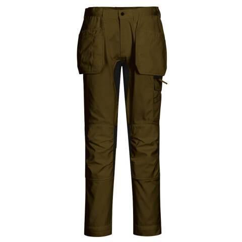 PORTWEST CD883 PANTALON STRETCH WX2 HOLSTER VERT OLIVE - TAILLE 32 - STANDARD