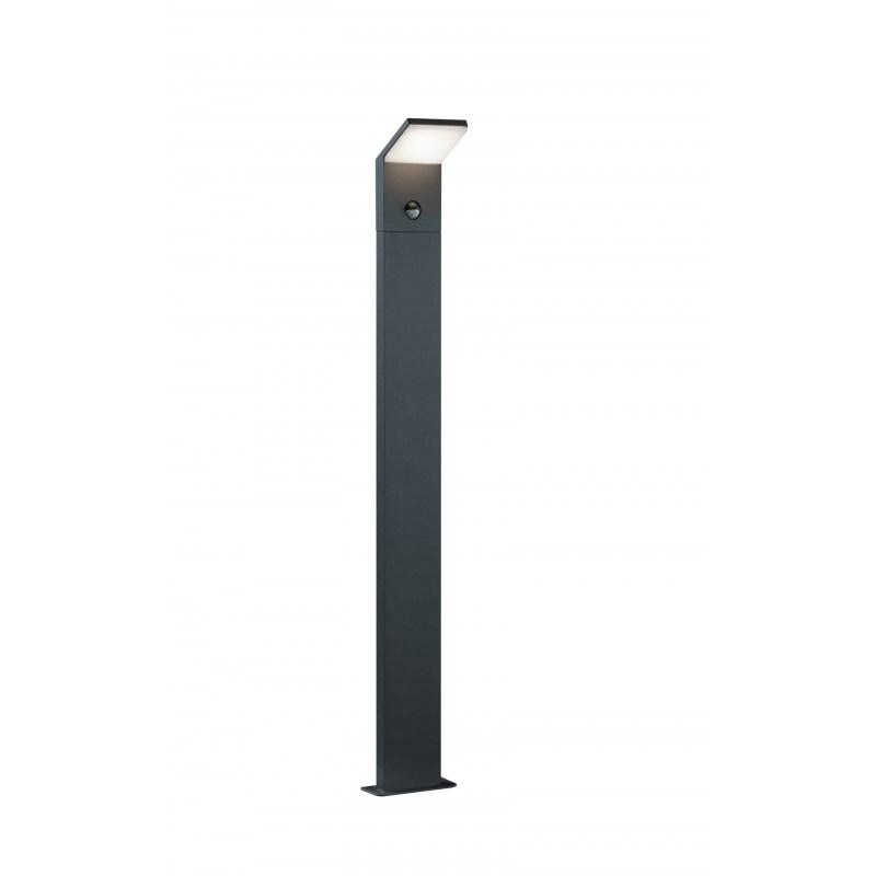 Potelet LED 8W détecteur de mouvement, IP54, 3000K - Trio - Pearl - gris 4017807279306_0