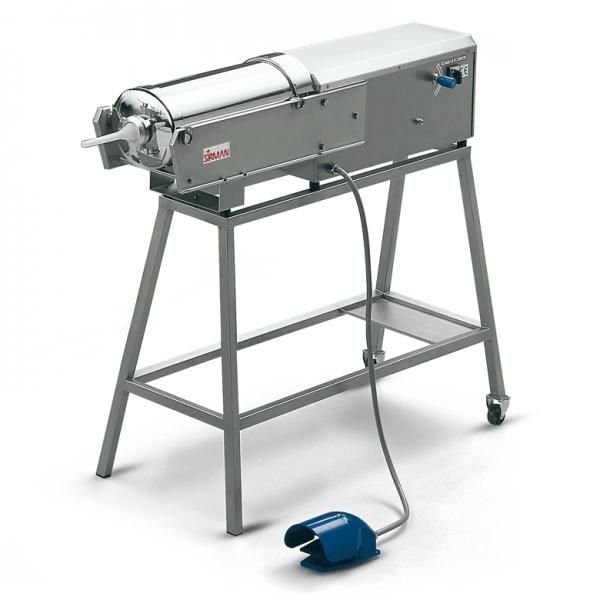 Poussoir à viande hydraulique horizontal 16 litres - acier inox AISI 304 - commande par pédale_0