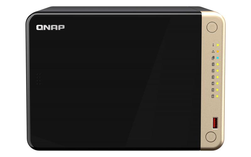 Qnap ts-664 nas tower ethernet/lan noir n5095_0
