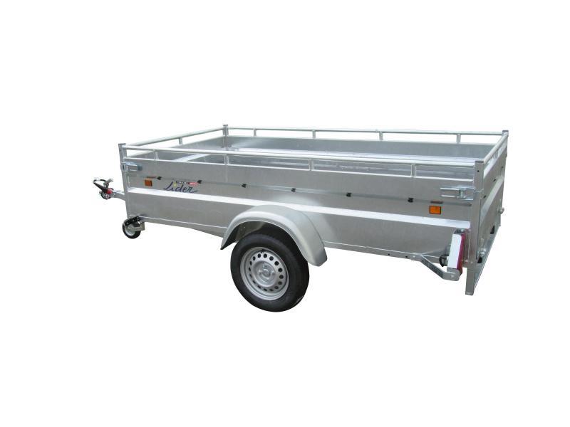 Remorque Lider Robust 253x134x50 - 1 essieu non freiné - PTAC 750 kg - Usage intensif pour professionnels_0