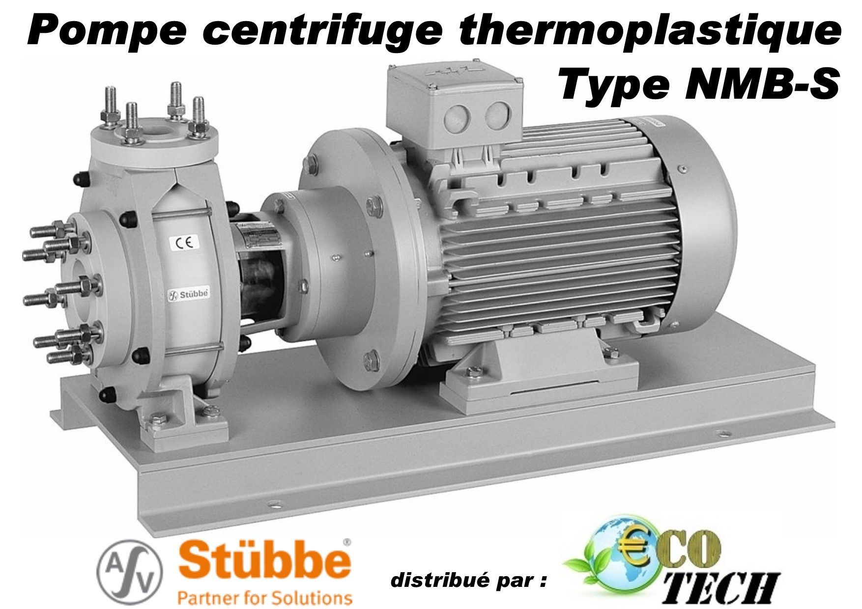 Stubbe  nmb-s - pompe centrifuge thermoplastique en  pp - pe - pvdf_0