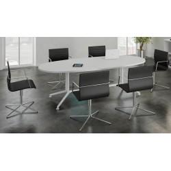 Table de réunion ovale très spacieuse - Officity - design contemporain_0