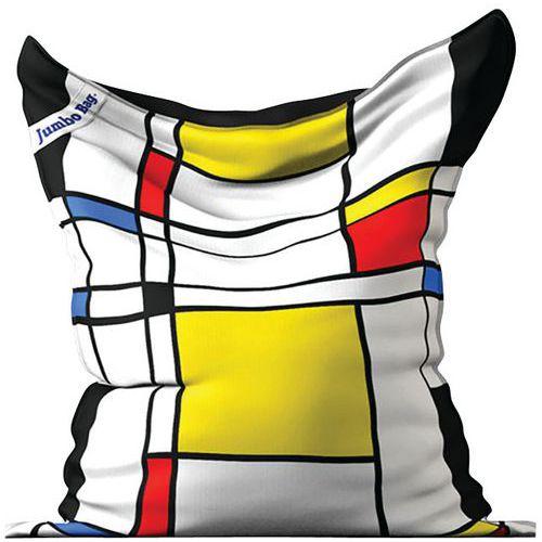 JUMBO PRINTED MONDRIAN SQUARE - JUMBO BAG
